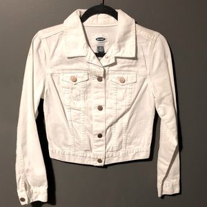 White jean jacket